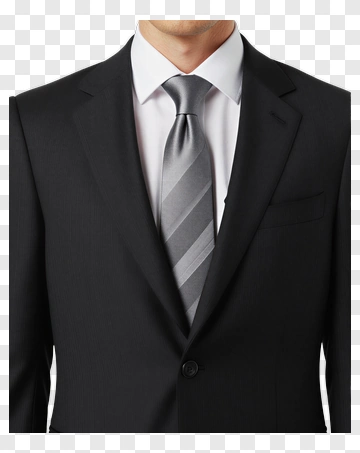 Man In Business Suit With Gray Tie PNG