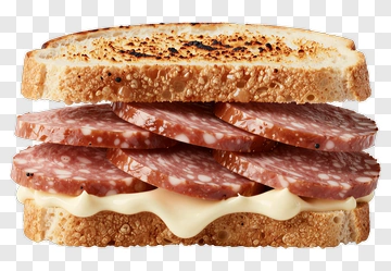 Classic Salami And Cheese Sandwich PNG
