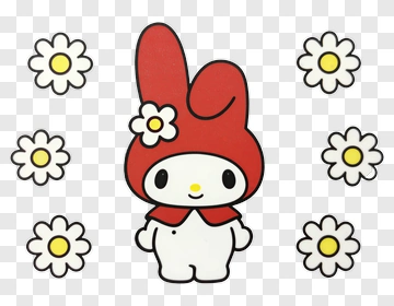 My Melody With Daisies PNG
