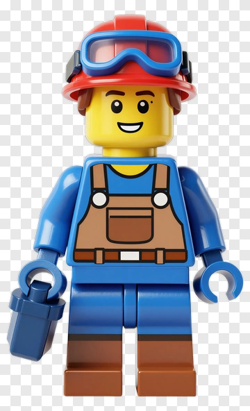 LEGO Construction Worker Minifigure PNG