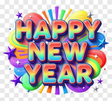 Happy New Year Celebration PNG