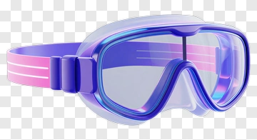 Modern Swimming Goggles PNG