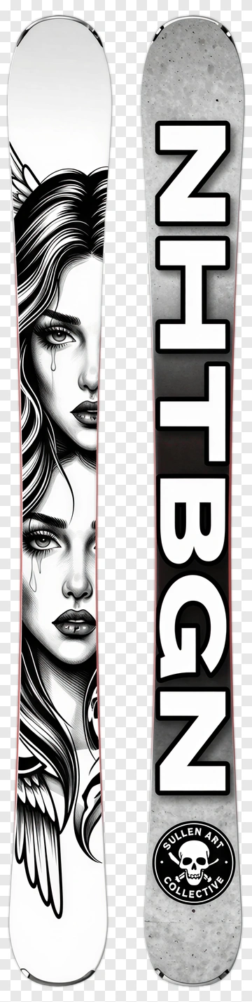 Skateboard With Woman Illustration PNG