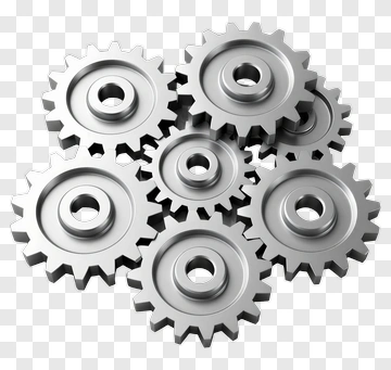 Interlocking Gears Mechanism PNG