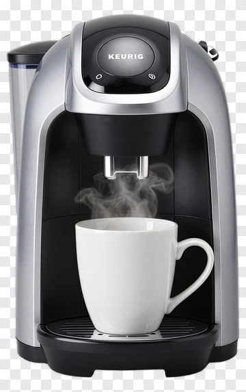 Keurig Coffee Machine Brewing Coffee PNG