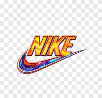 NIKE Logo With Vibrant Gradient Colors PNG