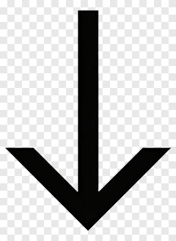 Black Arrow Down PNG