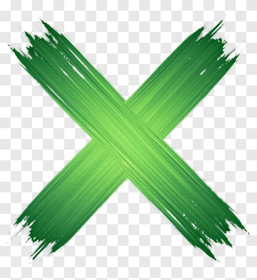 Green Brushstroke Cross PNG