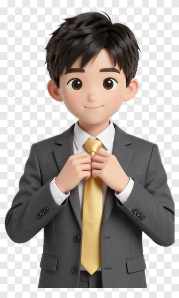 Young Man In Business Suit PNG