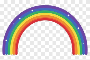 Rainbow With Stars PNG