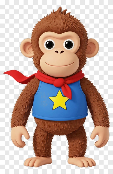 Superhero Monkey PNG