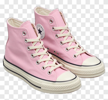 Pink Converse High-Top Sneakers PNG