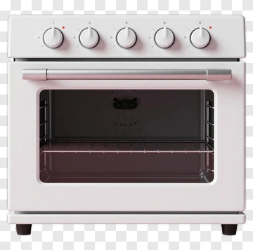 White Oven With Pink Background PNG