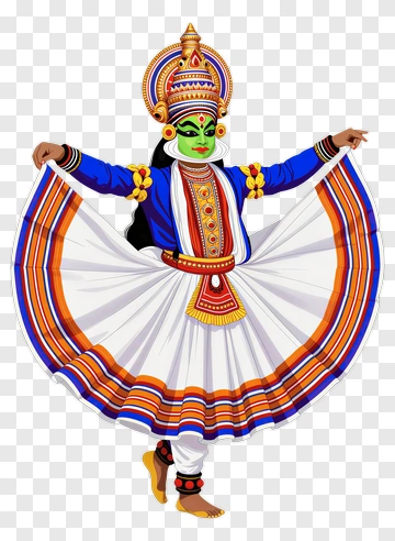 Kathakali Dance Performer PNG