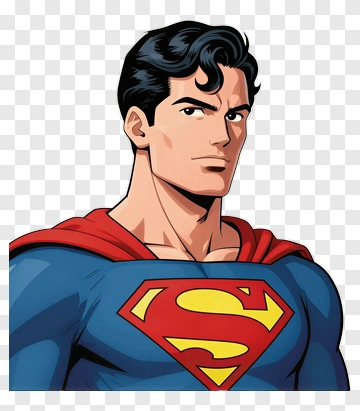 Superman In Classic Costume PNG