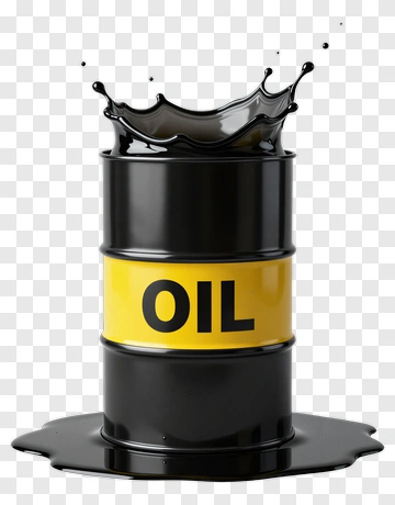 Oil Barrel With Splash PNG
