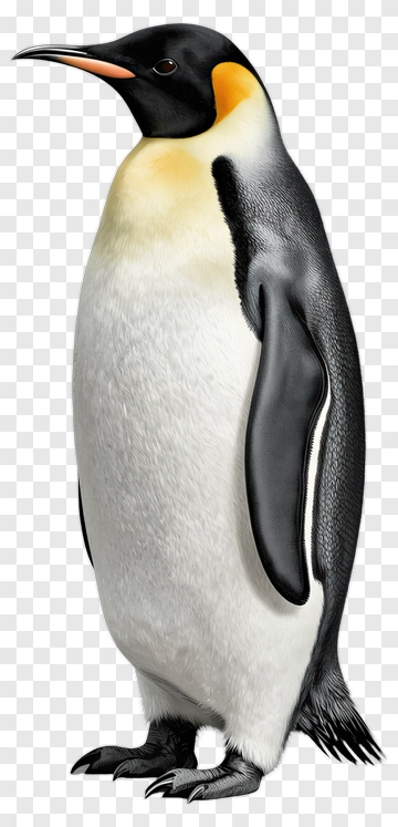 Emperor Penguin Standing PNG