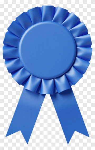 Blue Award Ribbon PNG