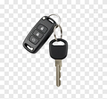 Black Car Key With Remote Control PNG