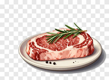 Steak With Rosemary And Pepper PNG
