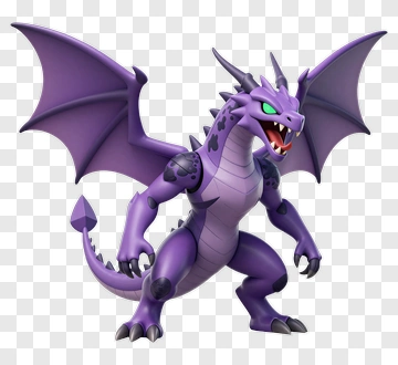 Purple Dragon With Green Eyes PNG