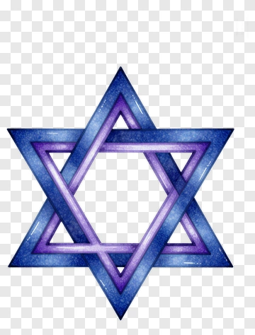 Star Of David Watercolor PNG