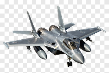 Silver Fighter Jet In Flight PNG