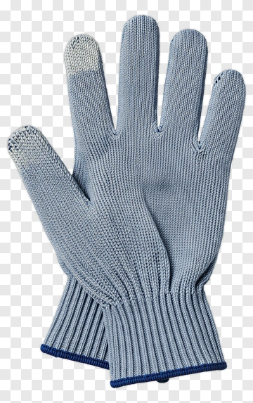 Blue Knit Touch Screen Glove PNG