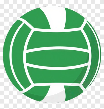 Green And White Volleyball PNG