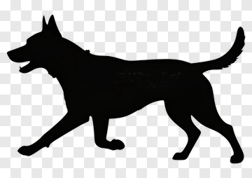 Black Dog Silhouette PNG