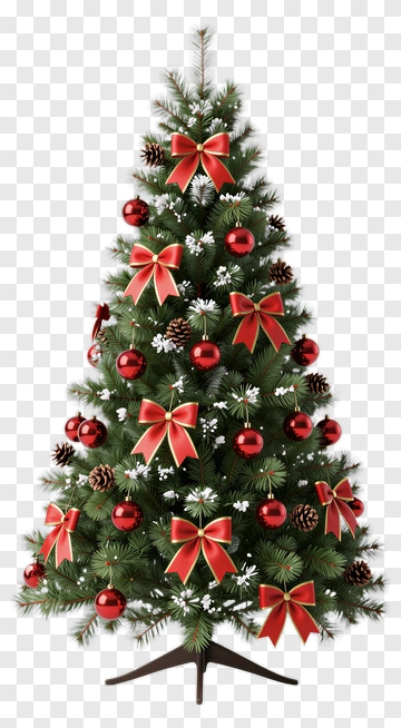 Decorated Christmas Tree PNG