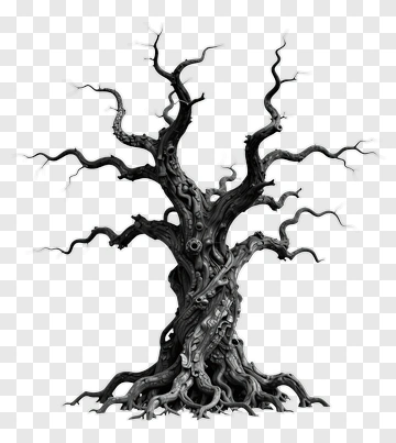 Gnarled Tree Sculpture PNG
