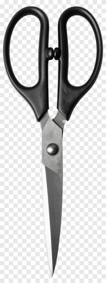Black And Silver Scissors PNG