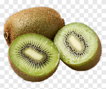 Fresh Kiwi Fruit Cut In Half PNG