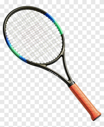Tennis Racket With Rainbow Frame PNG