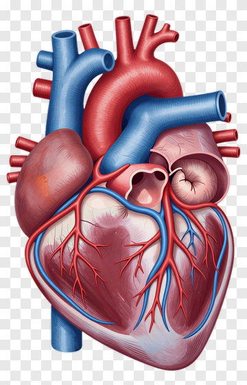 Human Heart Anatomy Diagram PNG