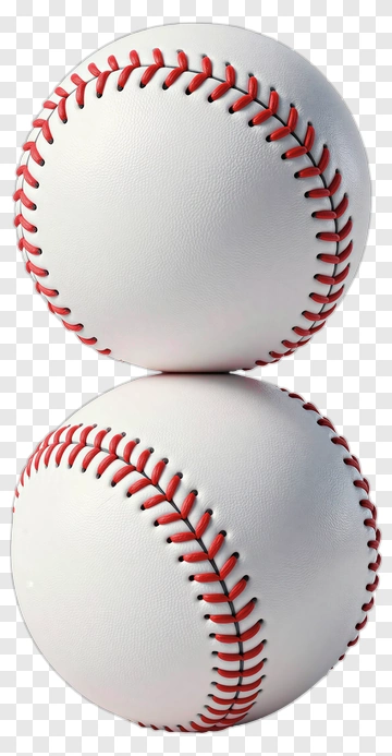 Two Baseballs Stacked Together PNG