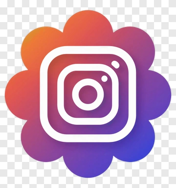 Instagram Logo With Gradient Flower Background PNG