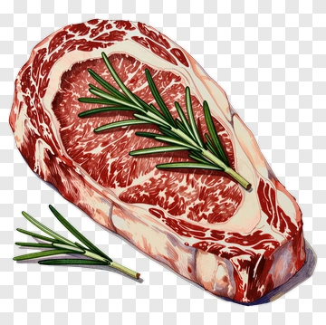 Steak With Rosemary PNG