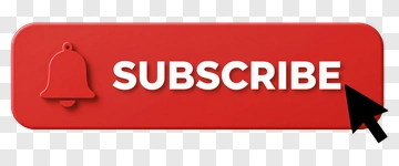 Red Subscribe Button With Bell Icon PNG