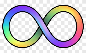 Infinity Symbol With Rainbow Gradient PNG
