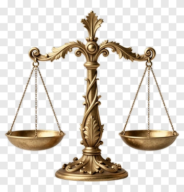 Golden Scales Of Justice PNG