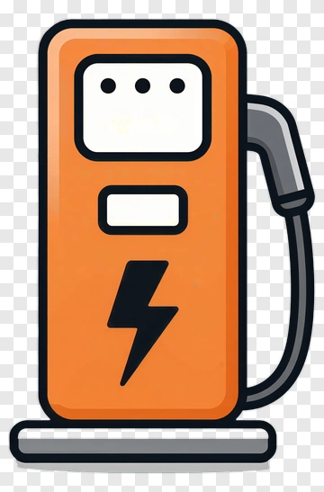Electricity Pump With Lightning Bolt PNG