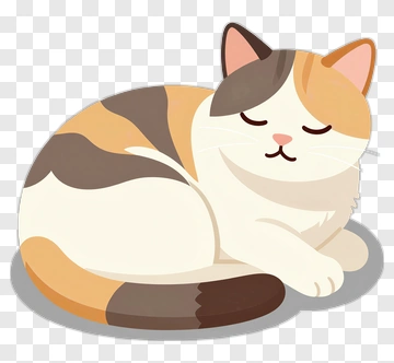 Sleeping Cat PNG