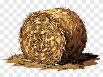 Hand-drawn Hay Bale PNG