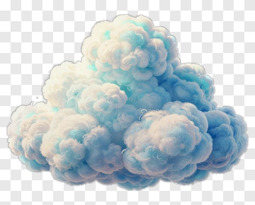 Soft Blue And White Cloud PNG