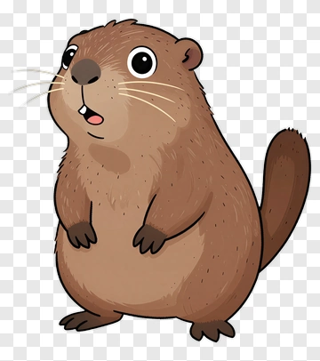 Cute Beaver PNG