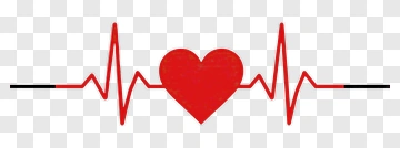 Heart Electrocardiogram Design PNG