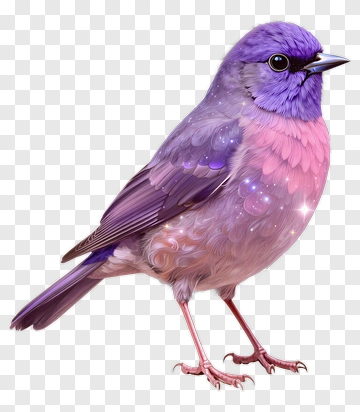 Purple And Pink Bird PNG