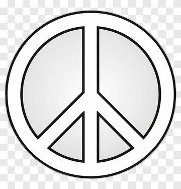 Peace Symbol Outline PNG